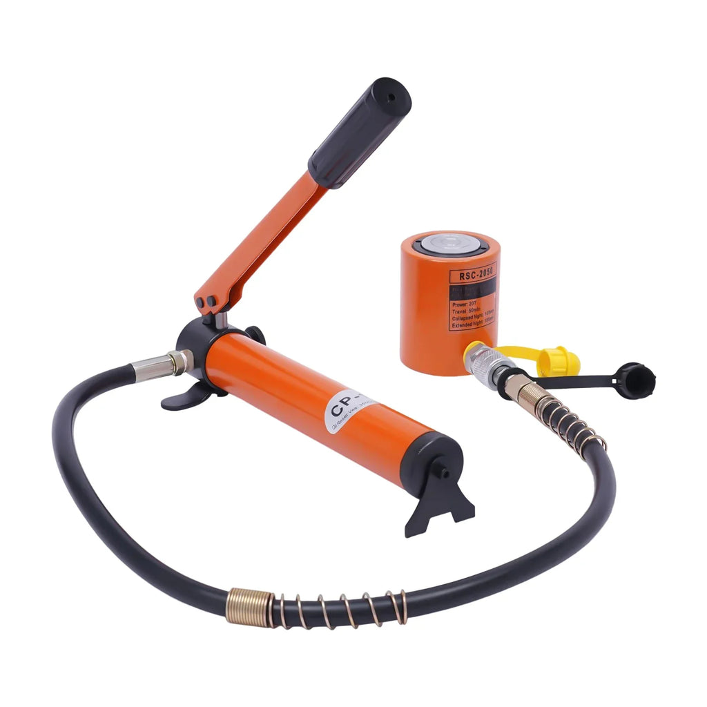 10T/20T Hydraulic Ram Cylinder Jack with CP-180 Hand Pump. Ideal for machinery & shipbuilding, offers reliable lifting.