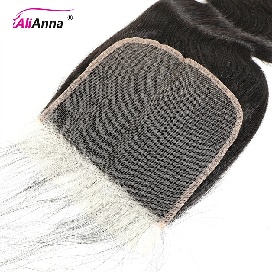 Body Wave Frontal Only ALIANNA 13X4 Lace Frontal 6X6 Lace Closure Human Hair Transparent Lace Frontal Remy Brazilian Hair