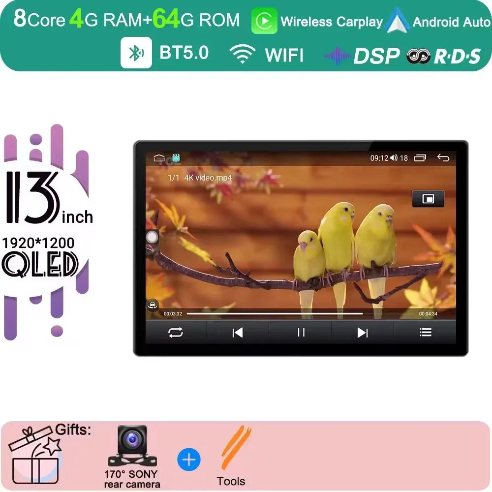 Android 15 13 Inch For Volkswagen VW Passat B6 B7 CC 2007-2015 Car Radio Multimedia Video Player Navigation GPS CarPlay