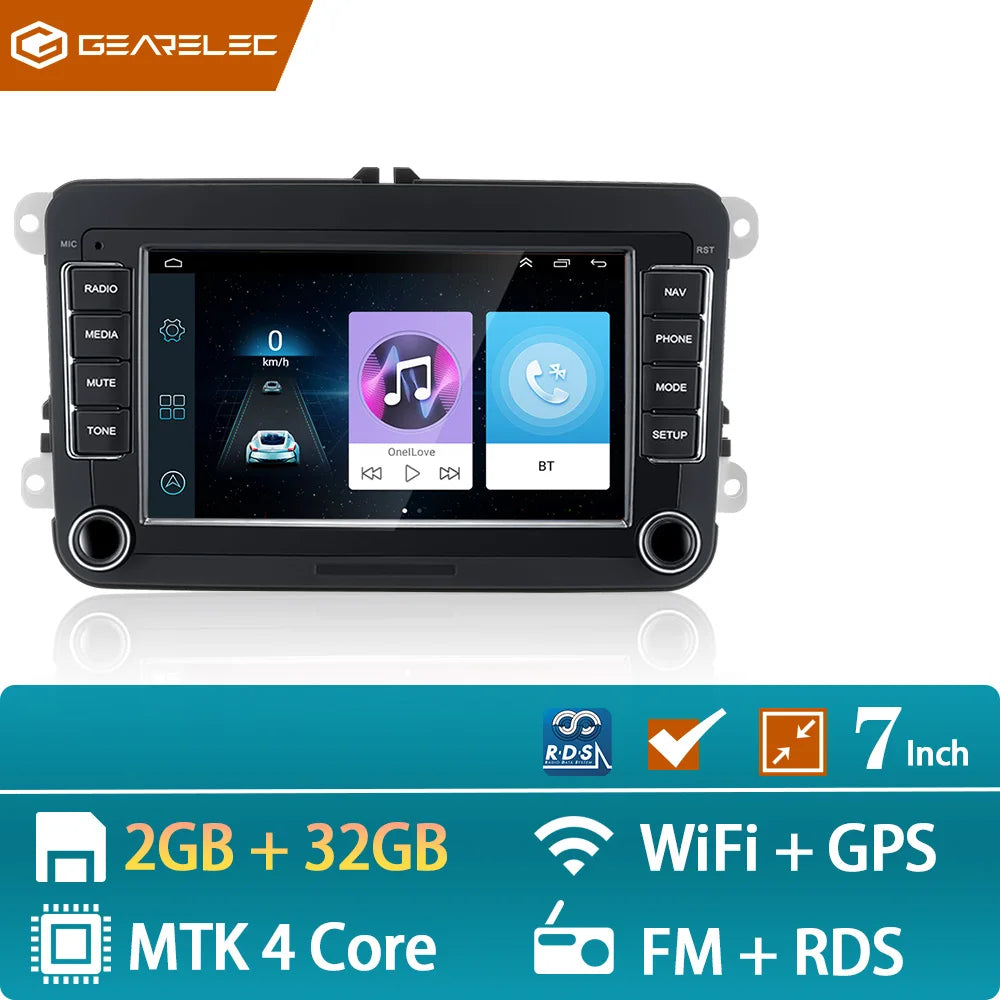 2 Din Android Car Radio Multimedia Player GPS WiFi Carplay For VW Volkswagen Skoda Octavia golf 5 6 touran passat B6 polo Jetta