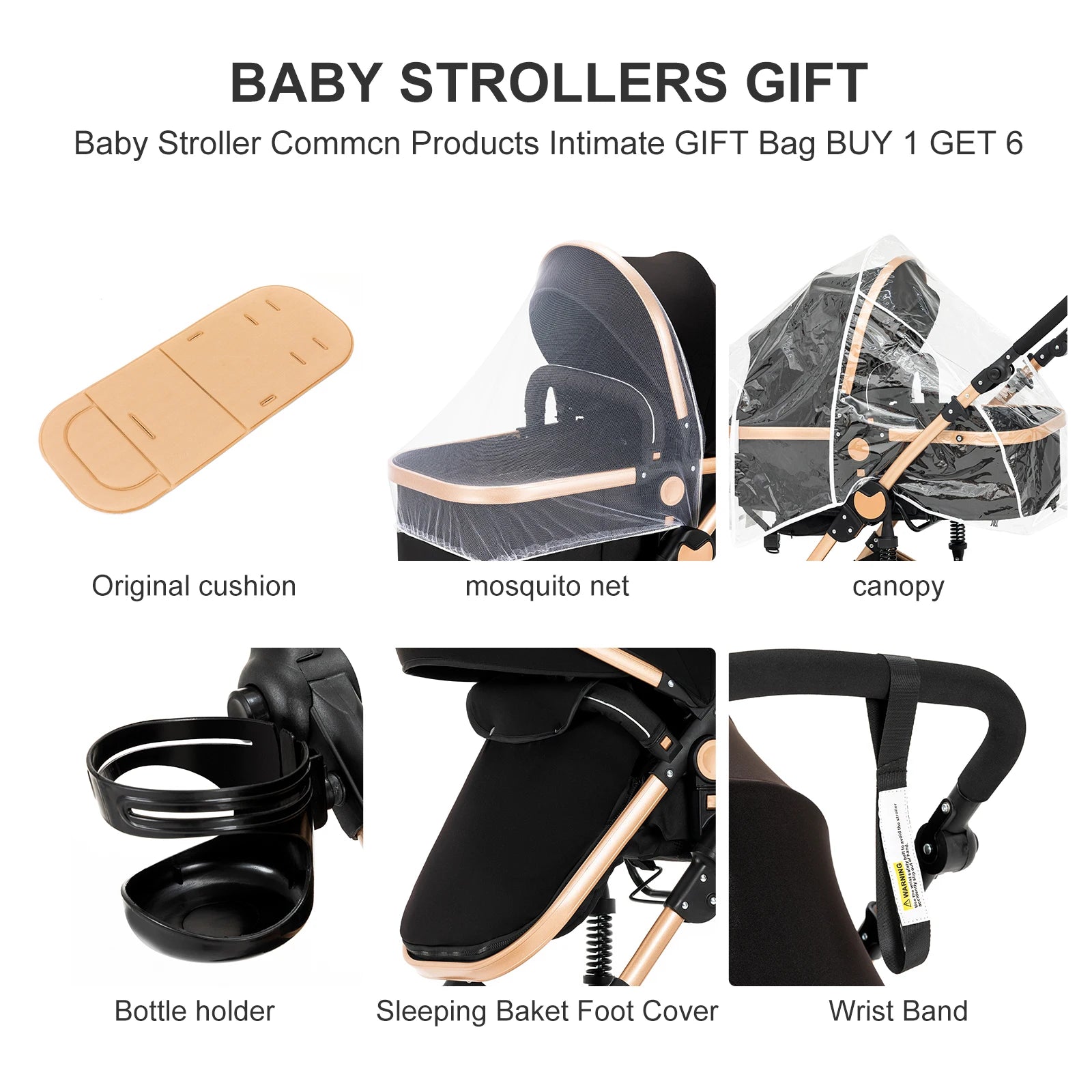 baby stroller Baby carriage Lightweight stroller Baby cars 3 in 1 mother kids Multifunctional luggage stroller baby cart pram