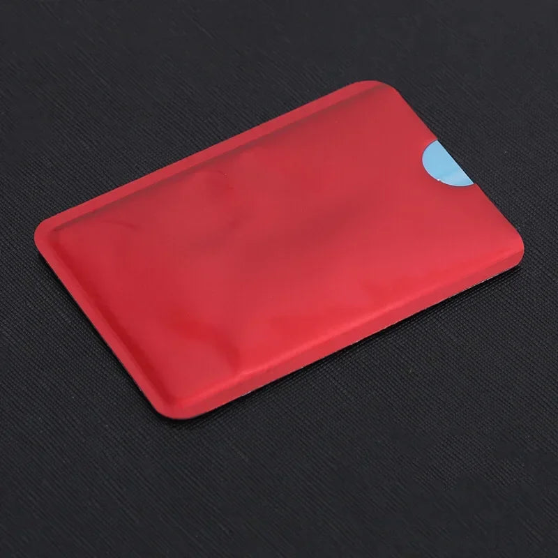 10PCS Anti Rfid Bank Card Holder Metal NFC Blocking Reader Lock ID Credit Card Bag Men Women Laser Aluminium Card Case Protect