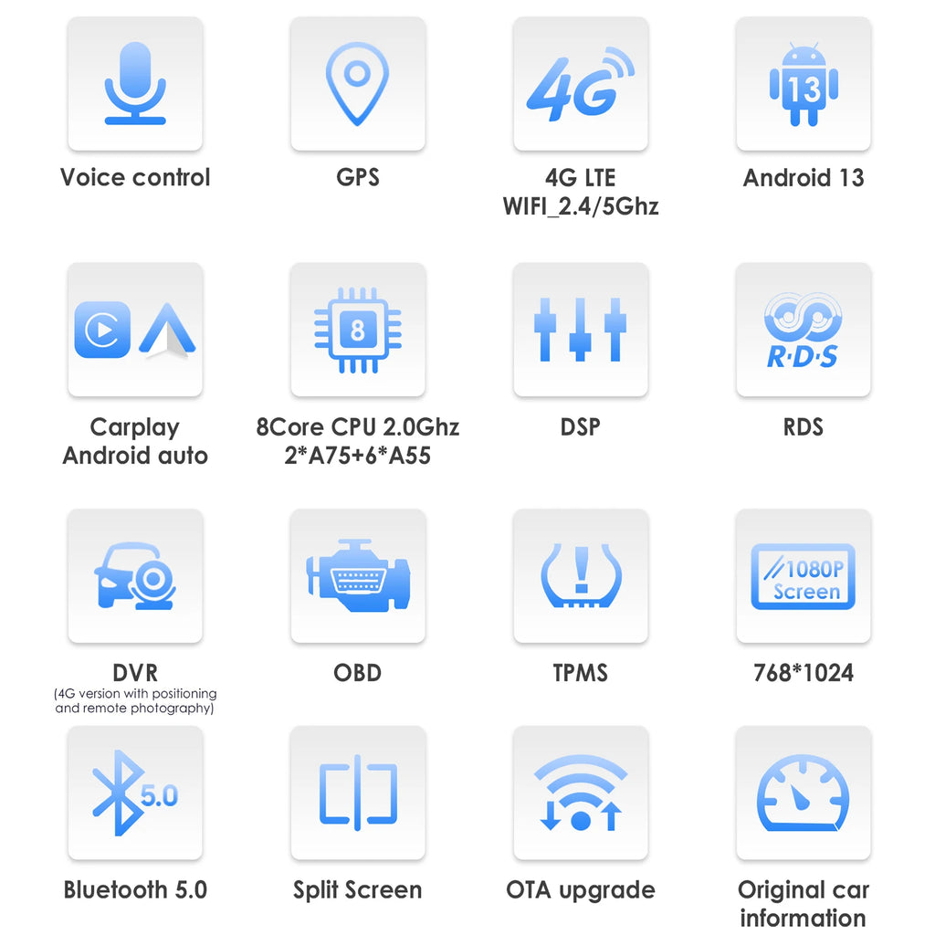 CarPlay Car Radio Multimedia Player for Honda Civic Hatchback 2005 2006 2007 2008 2009 2010 2011 Android Auto GPS 2din Autoradio