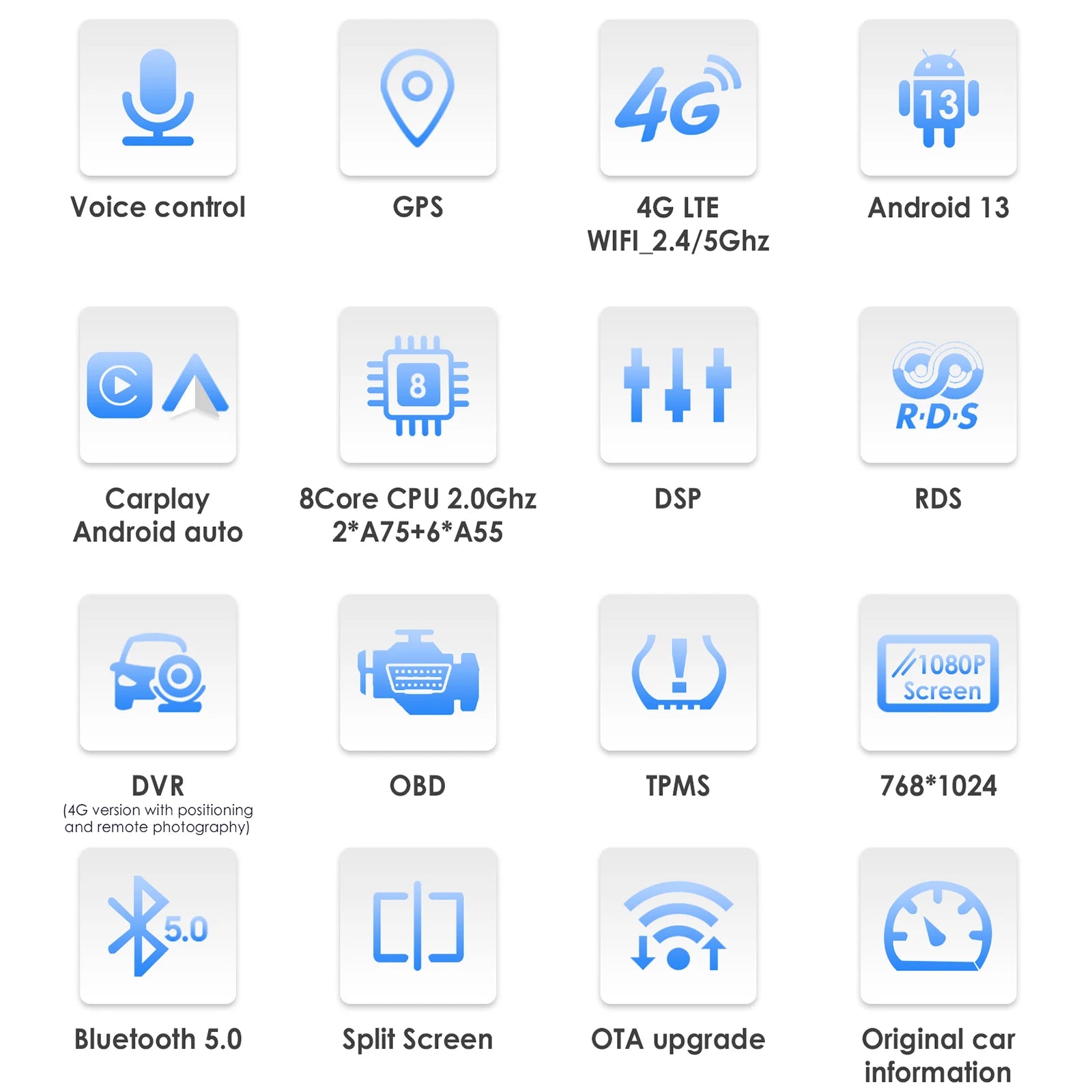 CarPlay Car Radio Multimedia Player for Honda Civic Hatchback 2005 2006 2007 2008 2009 2010 2011 Android Auto GPS 2din Autoradio