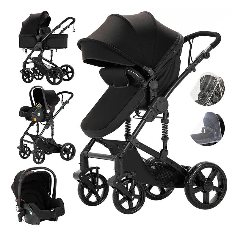 baby stroller Baby carriage Lightweight stroller Baby cars 3 in 1 mother kids Multifunctional luggage stroller baby cart pram