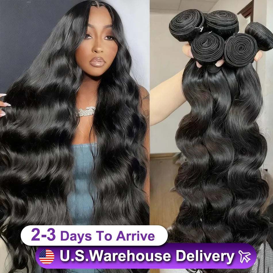 16A Body Wave Bundles 100% Human Hair 40 50 Inch Remy Brazilian Virgin Weave1 3 4 5 Pcs Unprocessed Raw Hair Bundles Extensions