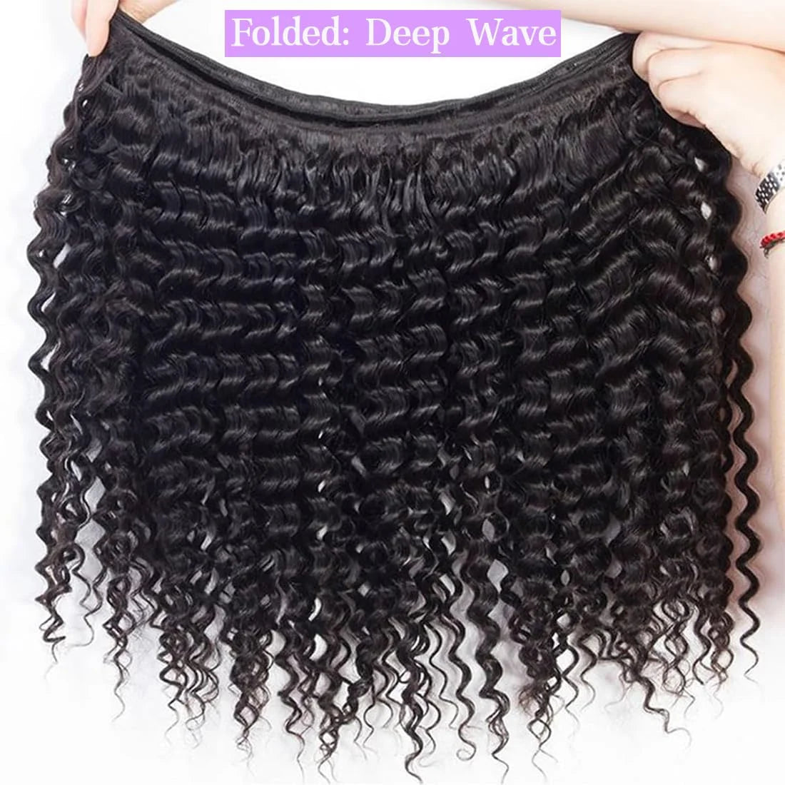 Deep Wave Human Hair Bundles Burmese Curly Hair Bundles 100% Human Hair Water Wave Original Natural Hair Extensions 1/3/4 Pieces