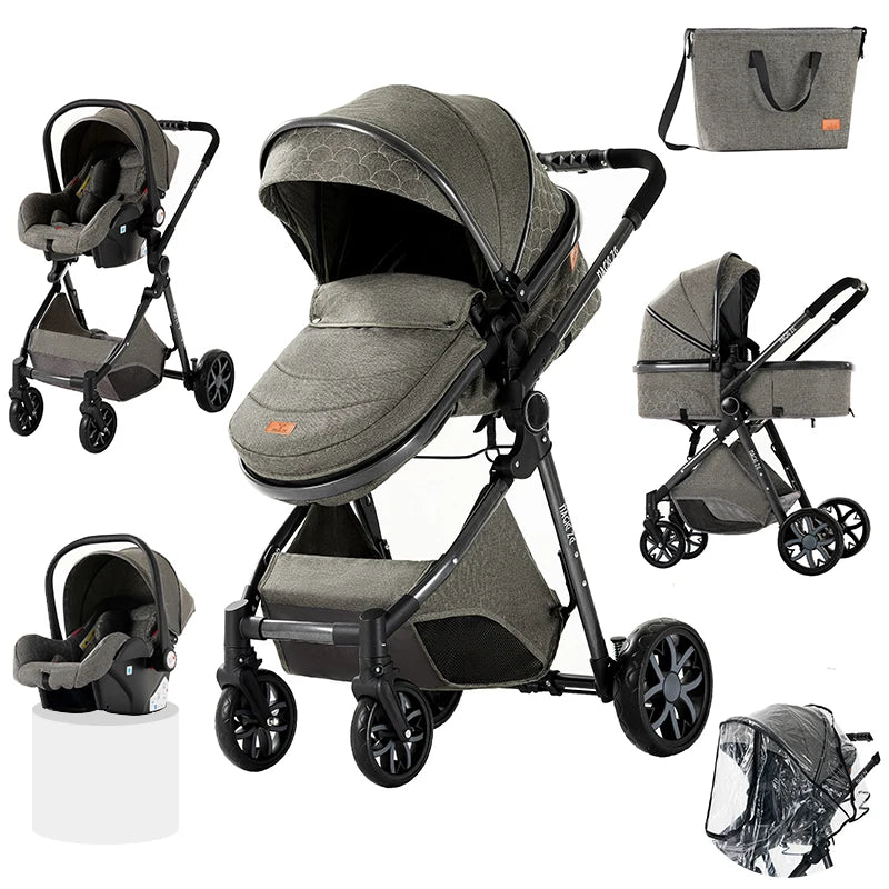 baby stroller Baby carriage Lightweight stroller Baby cars 3 in 1 mother kids Multifunctional luggage stroller baby cart pram