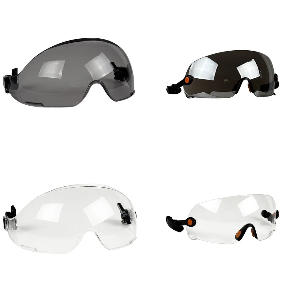 CE Visor fo Safety Helmet Construction Hard Hat Accessories Safety Goggles for Helmet Replacement PC Material Eye Protector ANSI