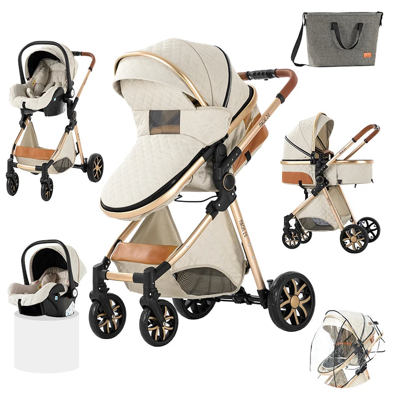 baby stroller Baby carriage Lightweight stroller Baby cars 3 in 1 mother kids Multifunctional luggage stroller baby cart pram