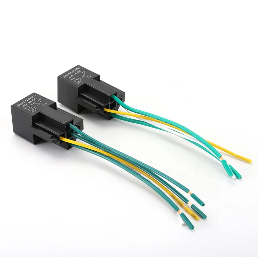 12V 24V Automotive Relay Auto Accessories High Quality 20A 40A Normally Closed Relay 5 Pin 5 Wire Car Fused Relay