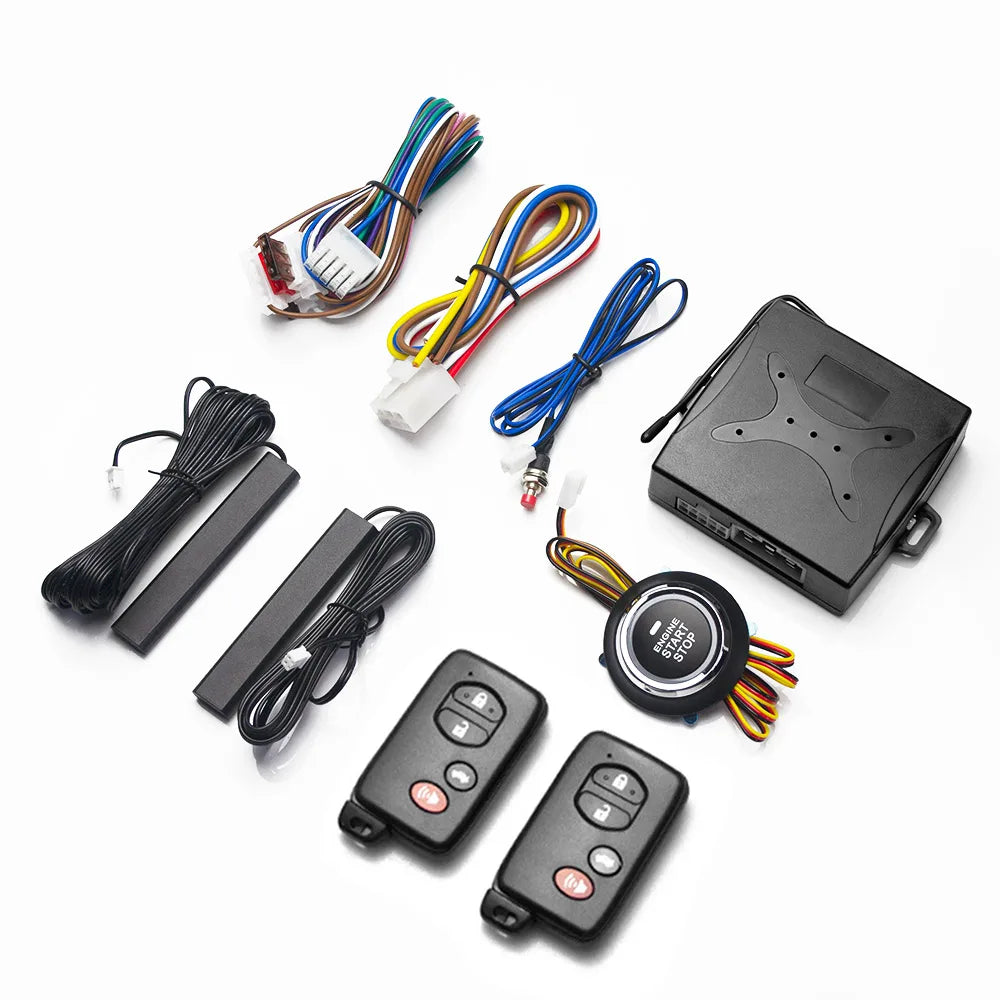 Car Alarm keyless entry start Systems Remote Central Door Lock Keyless System Auto Car SUV Anti-theft Tunning parts PKE