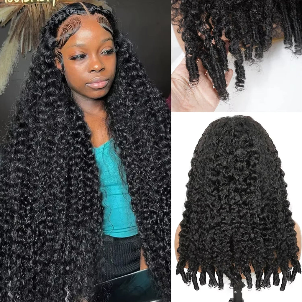 Burmese Curly Wigs 220% Density 13x4 13x6 Lace Frontal Human Hair Wigs Curly Natural Color Curly Human Hair With Spiral End