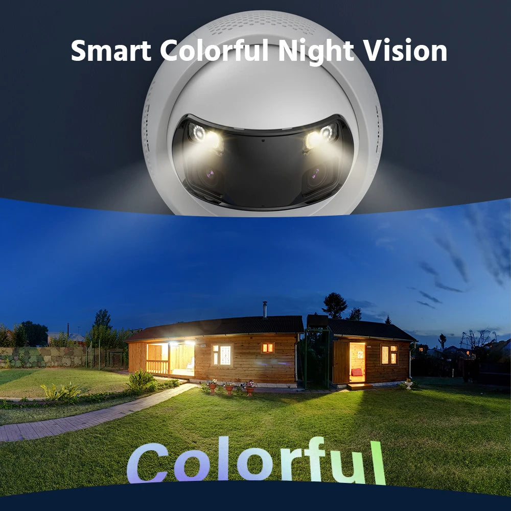 ANNKE 8MP 4K Security Camera Dual Lens 8CH NVR Ultra HD POE Ai Human Detection CCTV Video Surveillance Kit 180 Degrees Panoramic