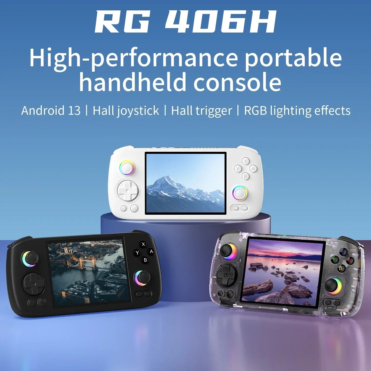 Anbernic RG406H Android Handheld Game Console - 4 Inch IPS Screen, 8GB+128GB, 5000mAh | Gaming for PS2/PSP HDMI Output & TV Mode