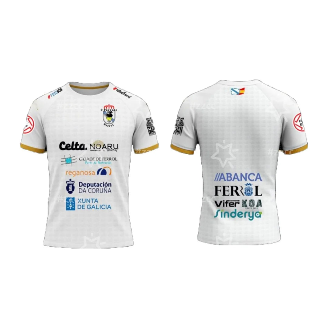 25-26 O Parrulo Ferrol FS Futsal Jersey Spain Indoor Soccer Shirt Football Kit Sports Dry Quickly Men's T-Shirt Kid's Clothing
