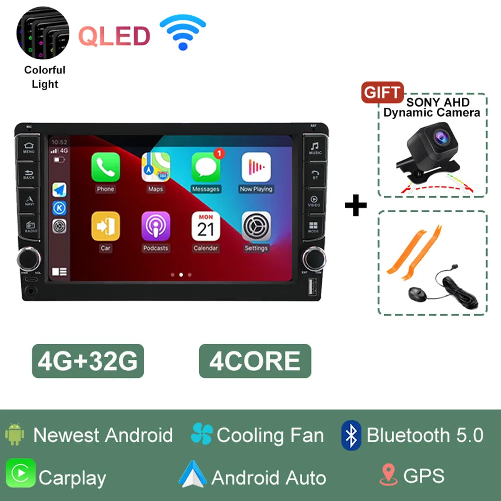 Android 15 Car Radio For Volvo XC90 C 2002 2003 2004 -  2014 QLED Multimedia Video Player GPS Stereo CarPlay Head Unit