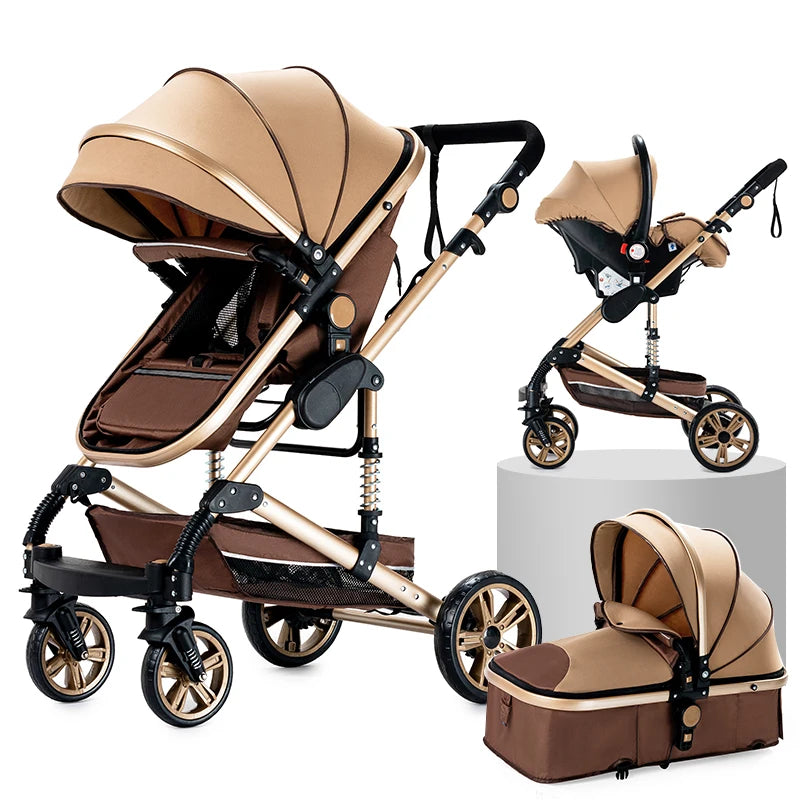 baby stroller Baby carriage Lightweight stroller Baby cars 3 in 1 mother kids Multifunctional luggage stroller baby cart pram