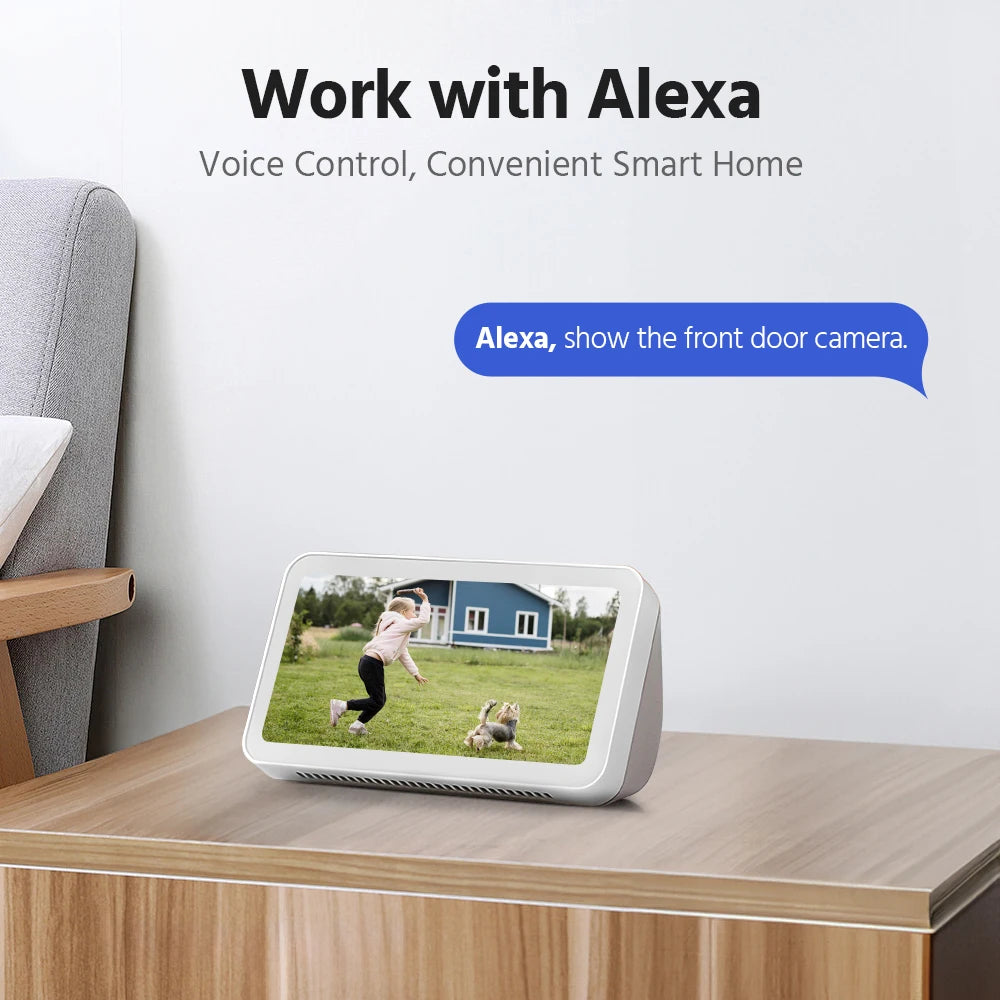 ANNKE 4MP Scalable Wireless Security Camera System 4CH 5MP Wireless Homebase NVR IP65 4MP PIR Two-way Audio Solar PT Camera