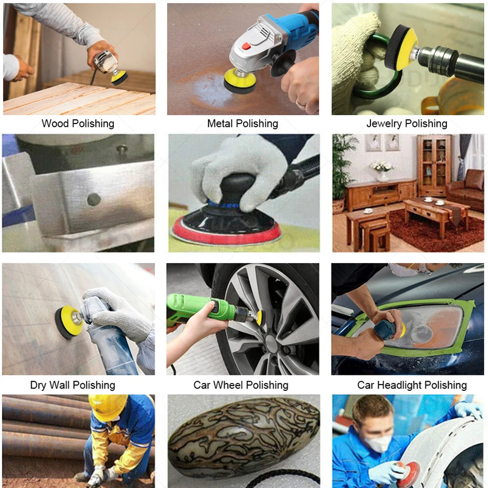 3/4/5/6inch Sanding Disc Round Sandpaper Sheet Set Sand paper Buffing Polishing Pad for Car Polish Sanding Paper