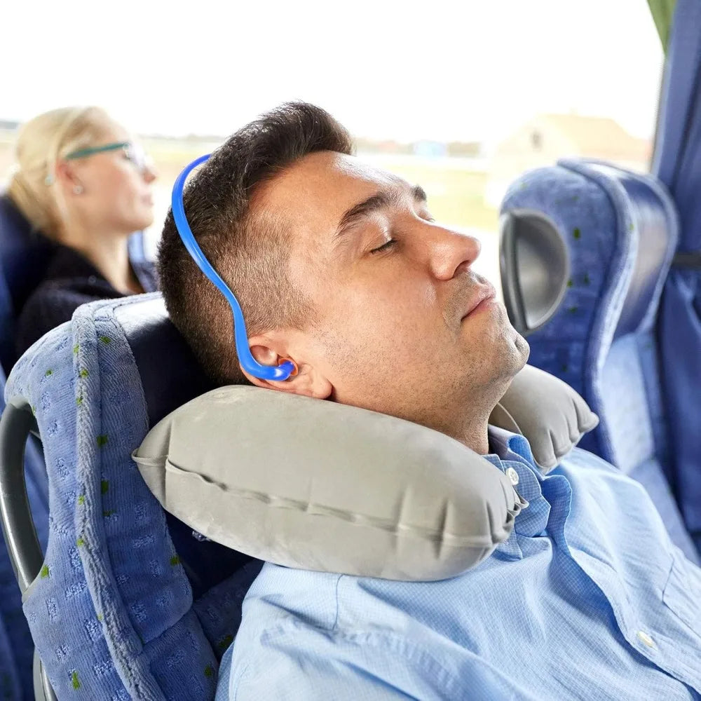 Banded Ear Plugs Band Earplugs Silicone Banded Hearing Protection and Replacement Earplugs Inner-Aural Ear Plugs for Sleeping