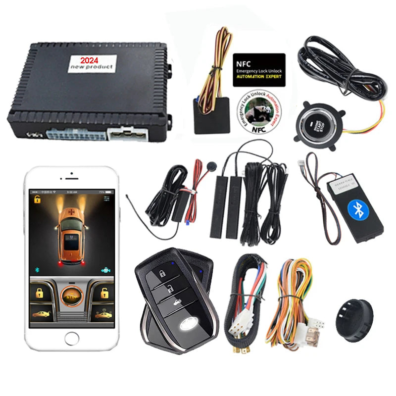 2024 Fashion Cardot Start Stop Keyless Entry Start System Passpad Push button Gasoline Diesel Cars Remote Engine Starter