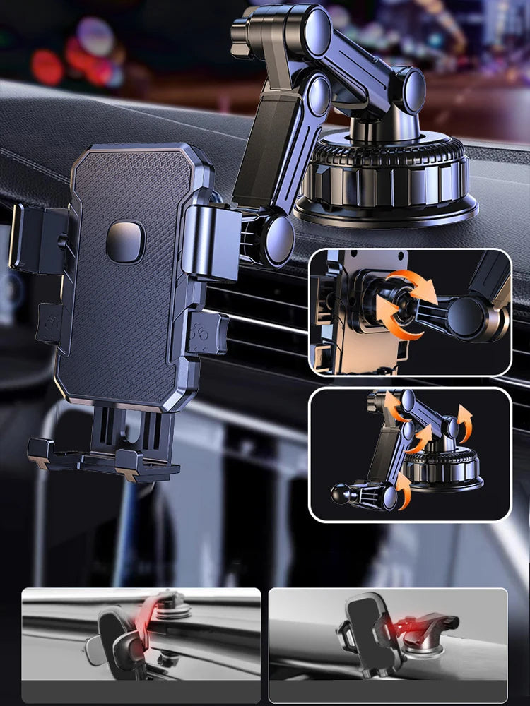 Cell Phone Holder Car Windshield/Dashboard/Window Car Phone Holder Mount Suction Cup Phone Mount for Car Truck Compatible