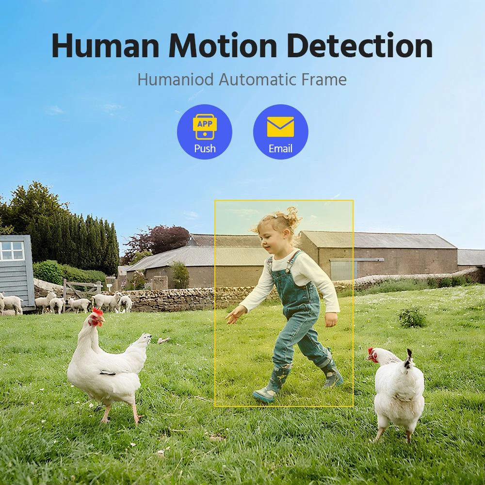 Annke 4MP solar security cameras 4CH Wireless NVR 4mm color night vision camera battery Audio 2.4G 5.8G dual-band WIFI Camera