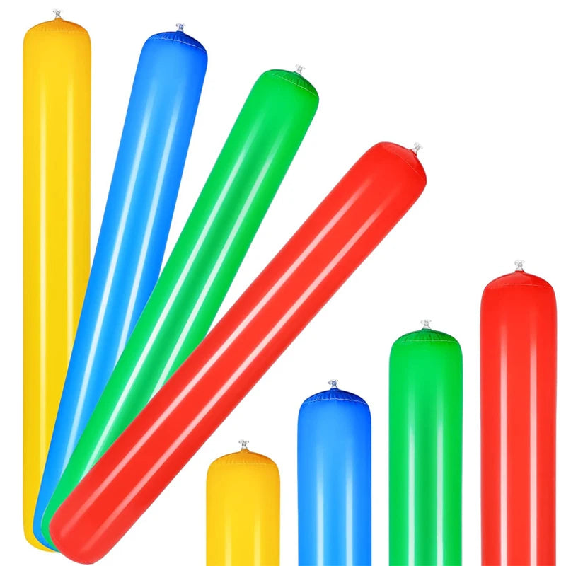 10/5PCS PVC Inflatable Cheering Stick Cylinder Pool Noodles Jumbo Outdoor Games Kids Adults Carnival Field Day Party Supplies