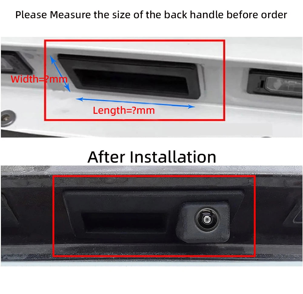 BONROAD 170 Degree Car Rear Camera For Audi A4 B8 Q3 Q5 A5 A8 S5 A3 A6 C7 A7 Volkswagen Parking Backup Trunk Handle Camera
