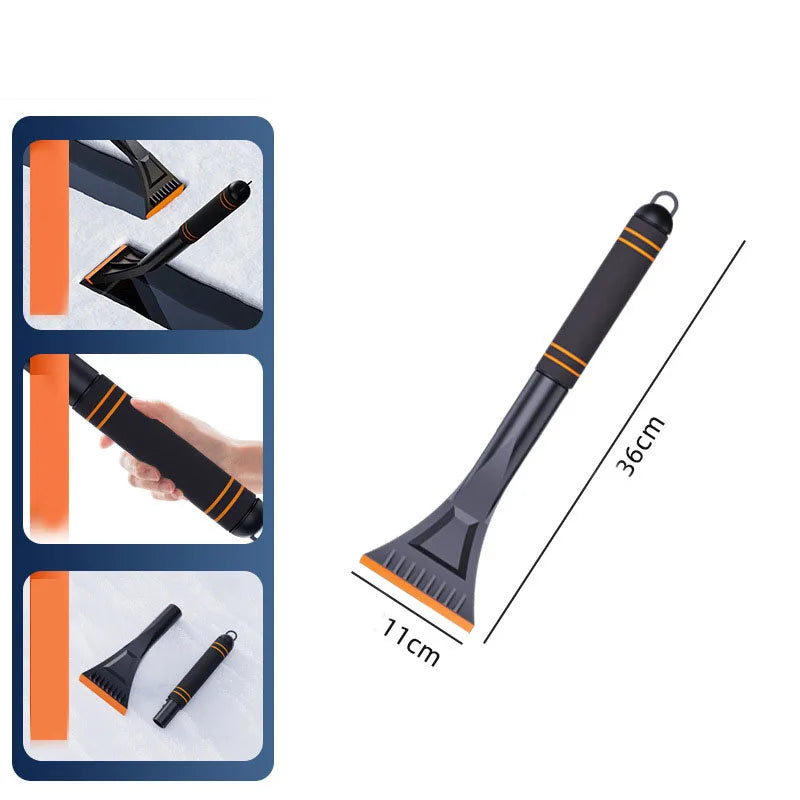 2 in 1 Multi-Functional Car Snow Removable Brush Winter Car Ice Shovel Extendable Ice Scraper Car Cleaning & Maintenance Tools
