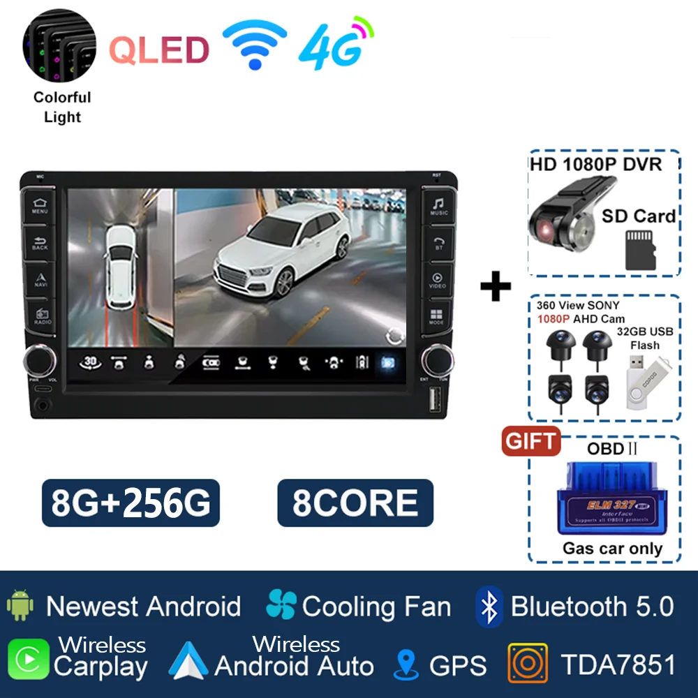 Android 15 Car Radio For Volvo XC90 C 2002 2003 2004 -  2014 QLED Multimedia Video Player GPS Stereo CarPlay Head Unit