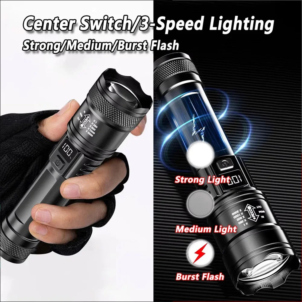 Bicycle Light P50 LED Front USB Rechargeable MTB Mountain Bicycle Lamp 2000LM Bike Headlight Flashlight Cycling Scooter Tail