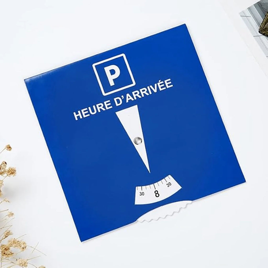 1Pcs or 2Pcs Blue Parking Disc Paper Parking Permits with 'P' Symbol And Measurement Markings for Vehicle Parking Permit Discs