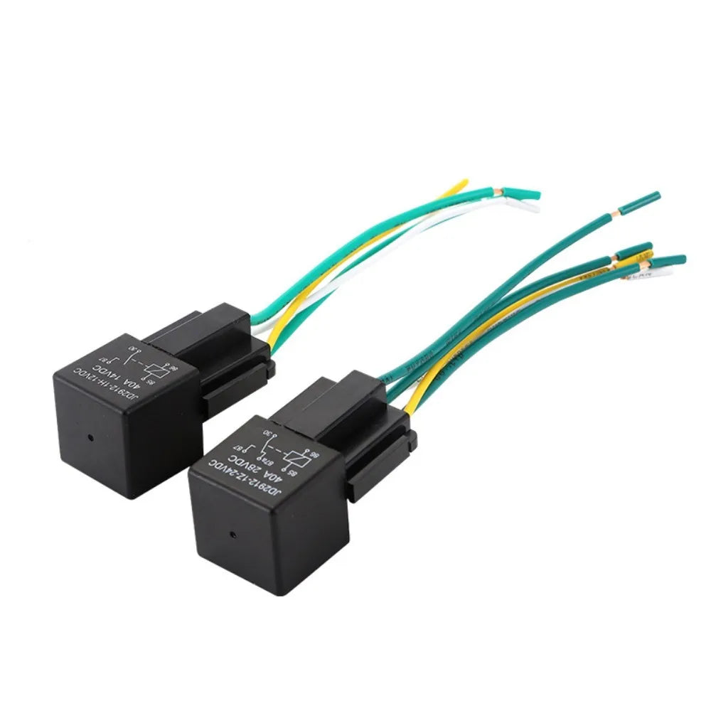 12V 24V Automotive Relay Auto Accessories High Quality 20A 40A Normally Closed Relay 5 Pin 5 Wire Car Fused Relay
