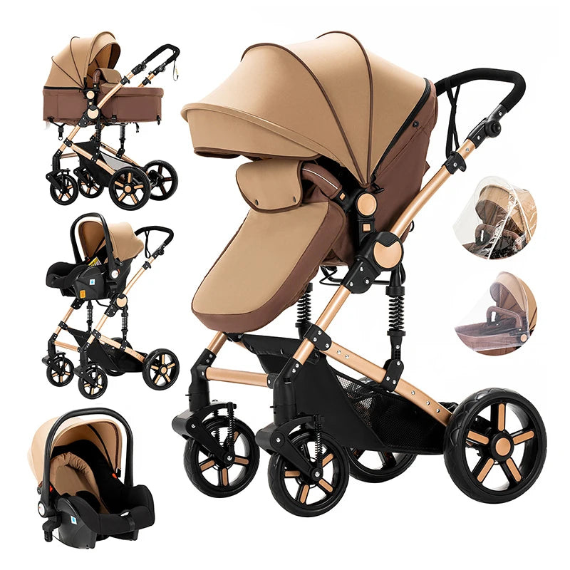 baby stroller Baby carriage Lightweight stroller Baby cars 3 in 1 mother kids Multifunctional luggage stroller baby cart pram