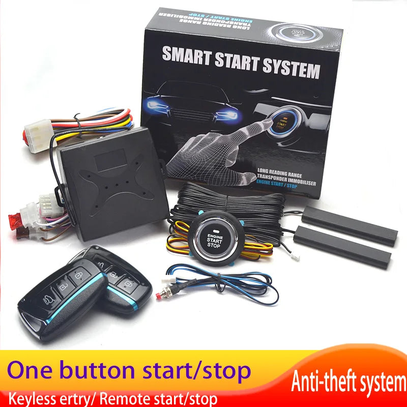 Car Alarm keyless entry start Systems Remote Central Door Lock Keyless System Auto Car SUV Anti-theft Tunning parts PKE