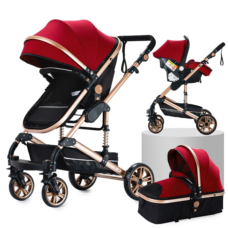 baby stroller Baby carriage Lightweight stroller Baby cars 3 in 1 mother kids Multifunctional luggage stroller baby cart pram