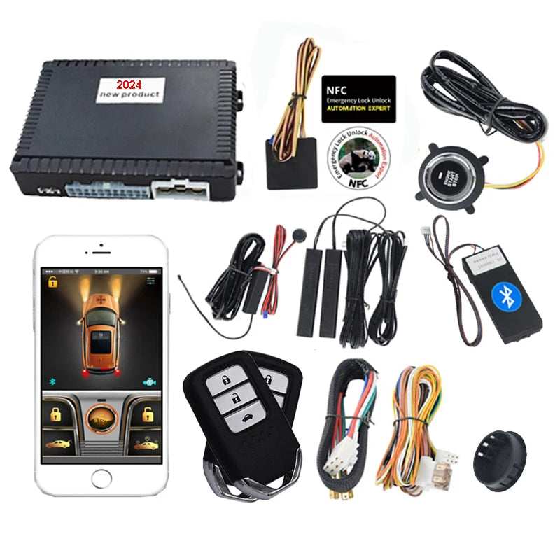 2024 Fashion Cardot Start Stop Keyless Entry Start System Passpad Push button Gasoline Diesel Cars Remote Engine Starter