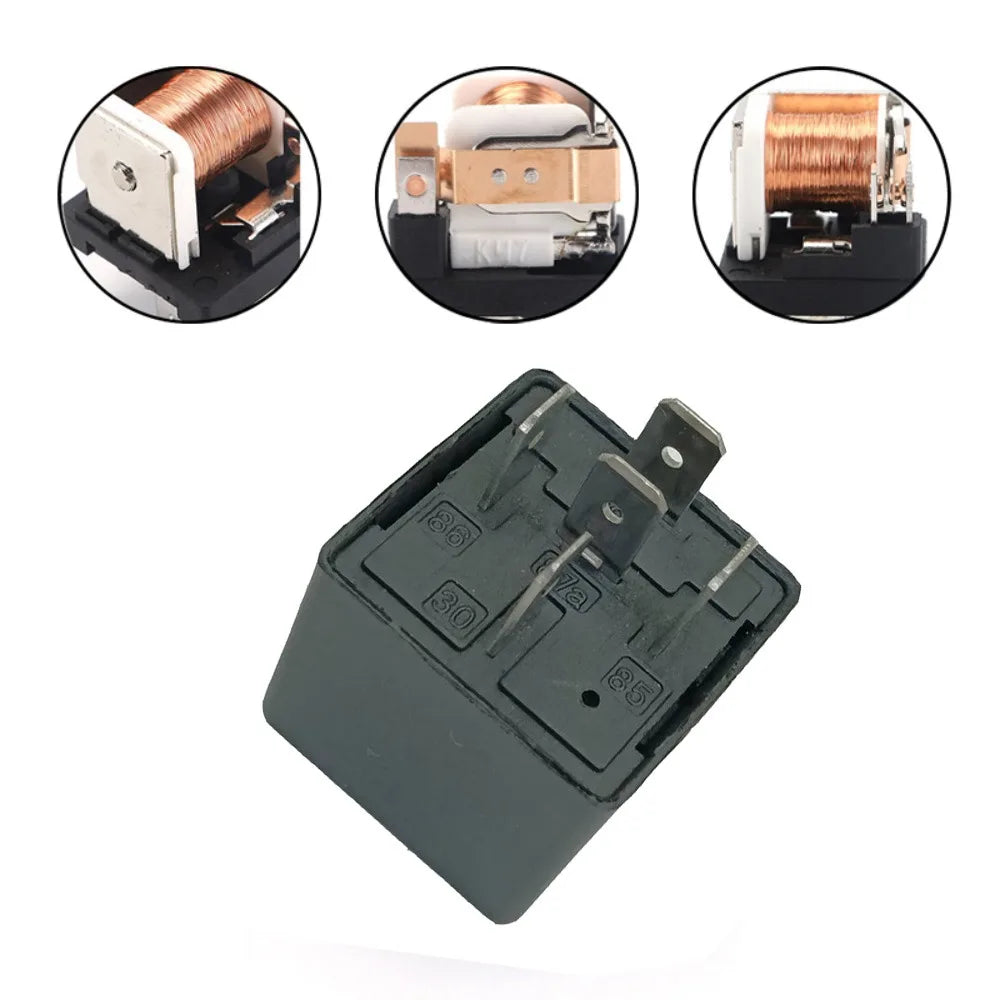 12V 24V Automotive Relay Auto Accessories High Quality 20A 40A Normally Closed Relay 5 Pin 5 Wire Car Fused Relay