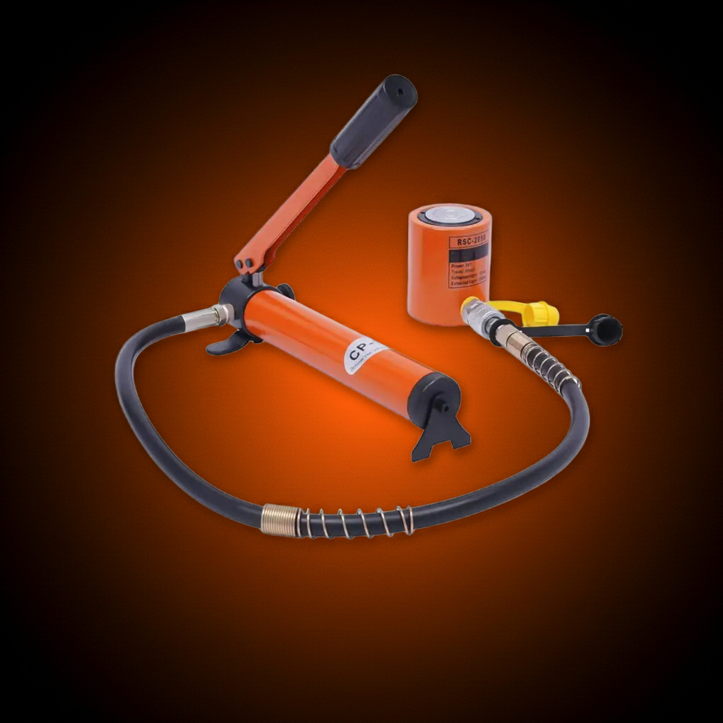 10T/20T Hydraulic Ram Cylinder Jack with CP-180 Hand Pump. Ideal for machinery & shipbuilding, offers reliable lifting.