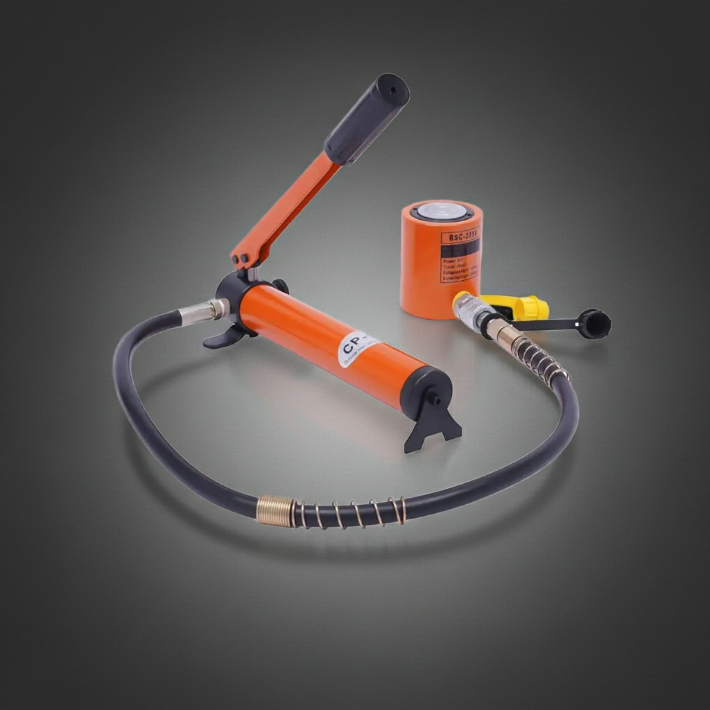 10T/20T Hydraulic Ram Cylinder Jack with CP-180 Hand Pump. Ideal for machinery & shipbuilding, offers reliable lifting.